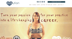 Desktop Screenshot of evolutionyoga.com